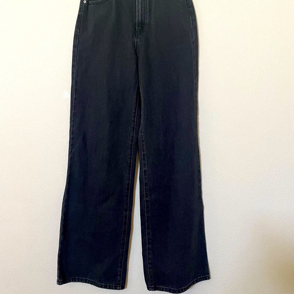 Black denim GB pants